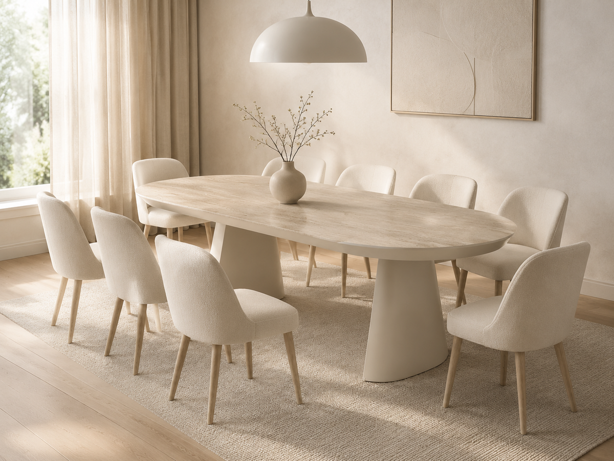 Table à manger extensible Bugatti 200–400 cm