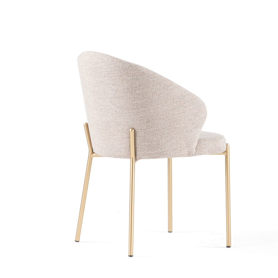 Chaise de salle à manger rembourrée Bugatti
