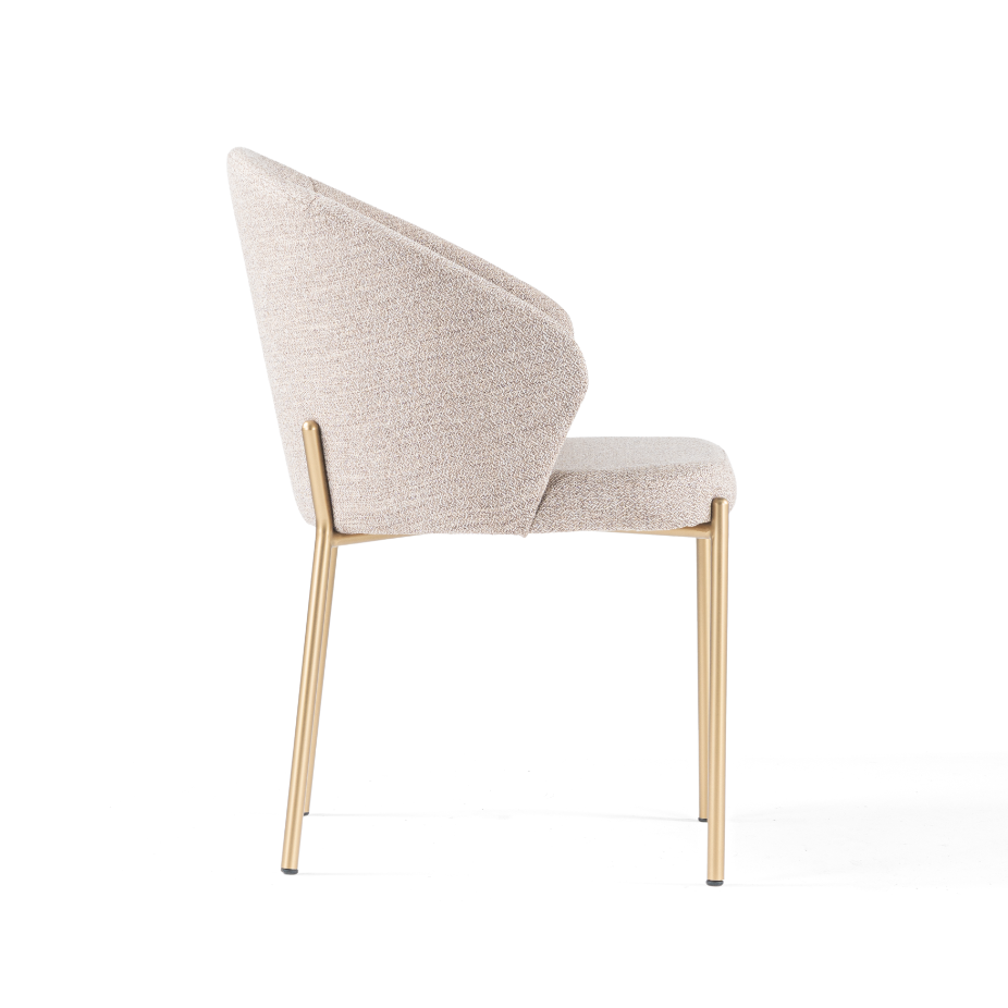 Chaise de salle à manger rembourrée Bugatti