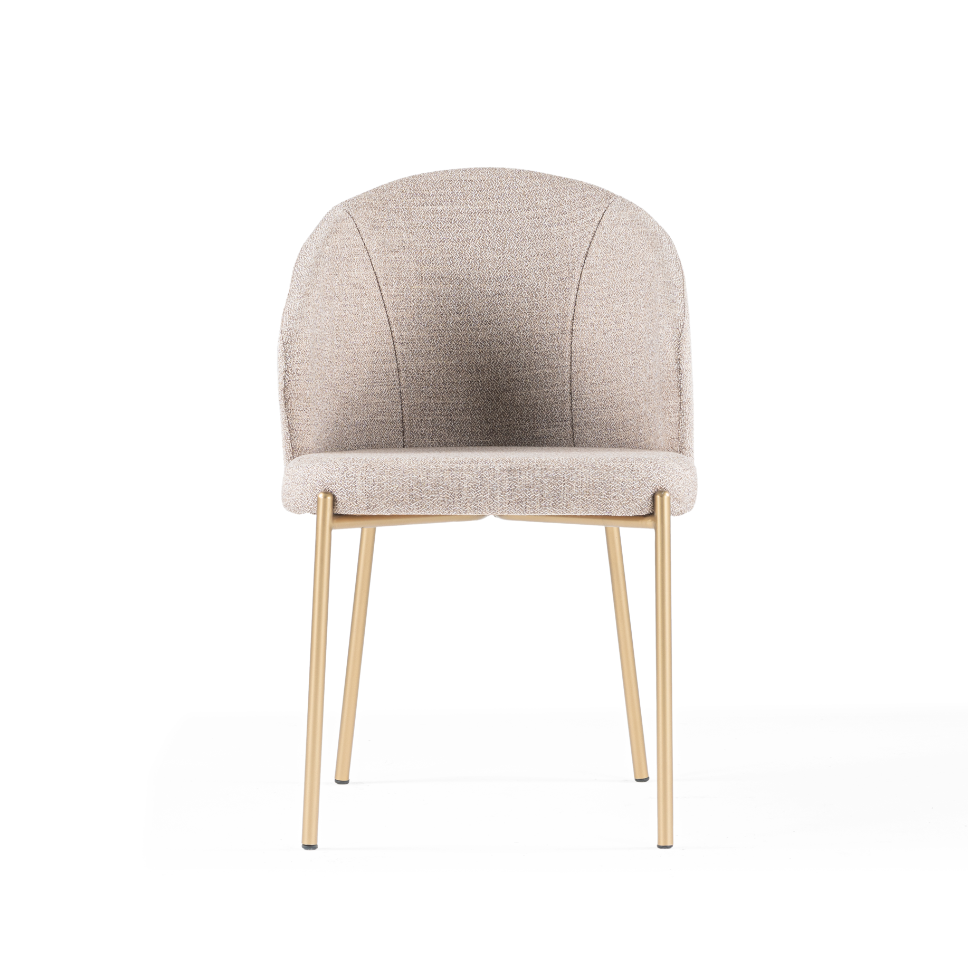 Chaise de salle à manger rembourrée Bugatti