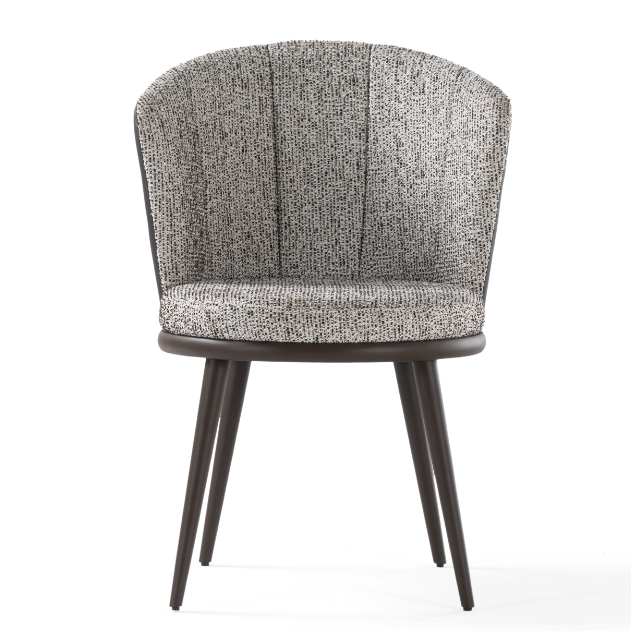 Chaise de salle à manger rembourrée Lipa avec dossier enveloppant