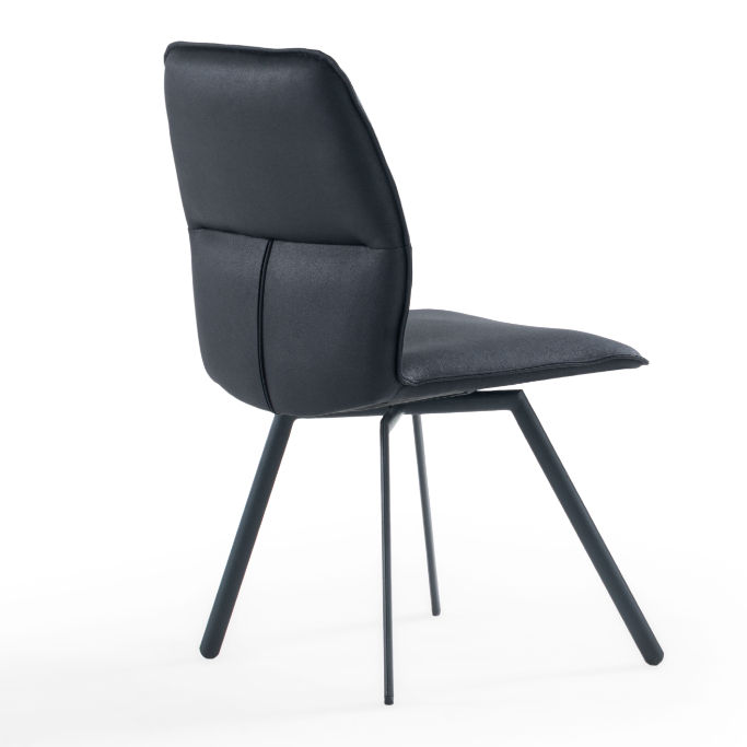 Chaise de salle à manger rembourrée Loft avec dossier en trois parties