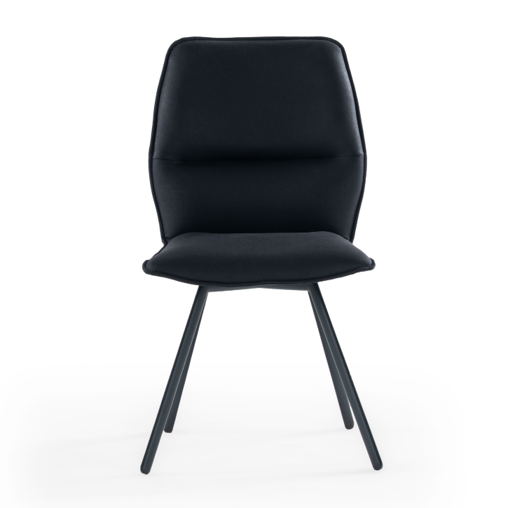 Chaise de salle à manger rembourrée Loft avec dossier en trois parties