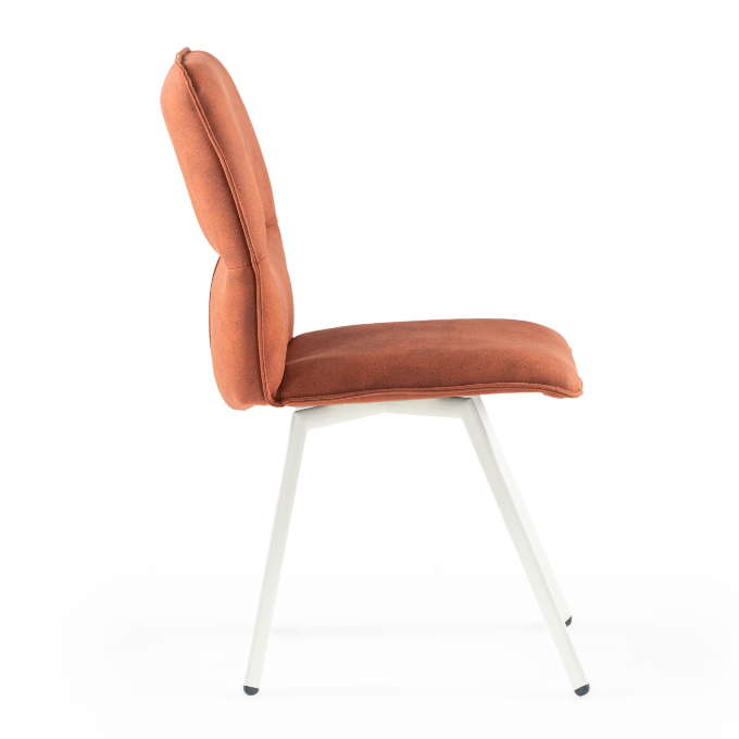 Chaise de salle à manger rembourrée Loft avec dossier en trois parties