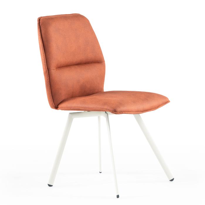 Chaise de salle à manger rembourrée Loft avec dossier en trois parties