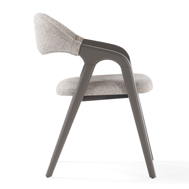 Chaise de salle à manger rembourrée Verona avec accoudoirs
